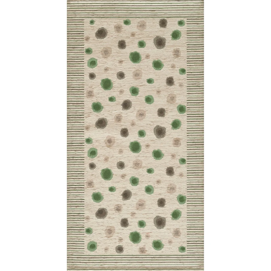 Hoehne Plutone Hooked Light Grey/Green Rug