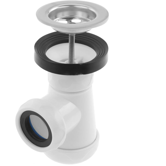 Extendable bottle siphon with valve for sink-bidet 1 1/2 x 70 mm - Primematik