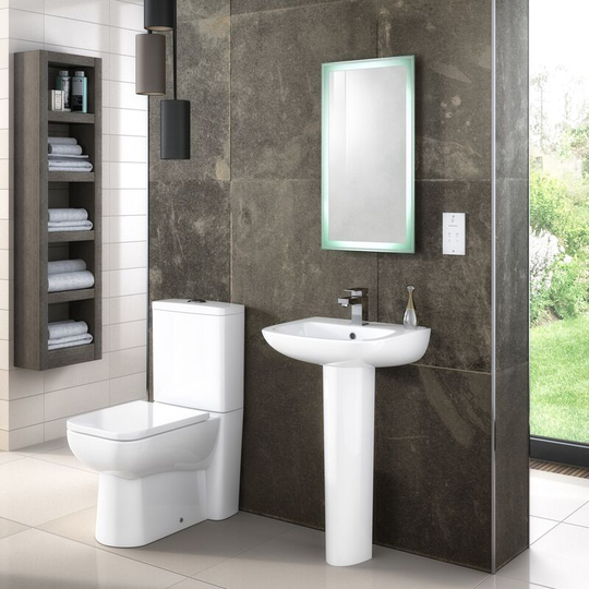 Ambrose Bathroom Suite 500mm Wide Basin - Nuie