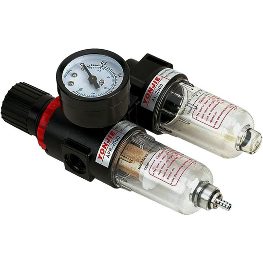 BetterLife pressure reducer with pressure gauge Einheit1 / 4 air compressed water separator pressure regulator for compressor, pneumatic filter gas