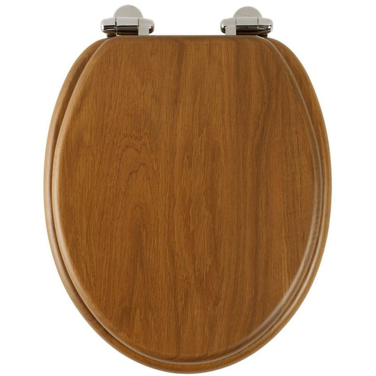 Roper Rhodes Honey Oak Wooden Soft Close Toilet Seat Top Fix Quick Release