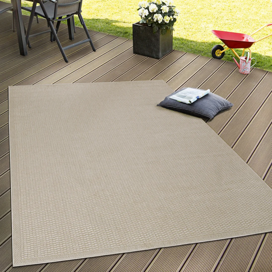 Dwaine Natural Look Power Loom Beige Indoor/Outdoor Rug