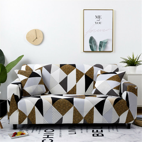 Lbtn - Elastic 3 Seater Sofa Cover Protective Cover for 72-92 '' Stretch Armchair (Brown, Type 20 3 Seater Sofa Cover)