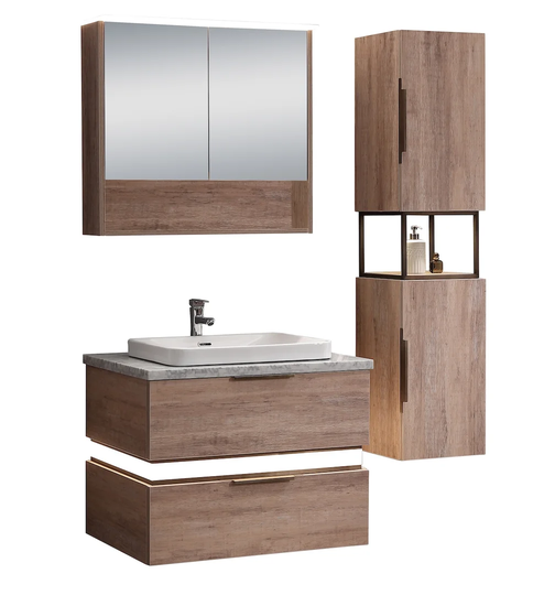 Nordham 580mm Vanity and Mirror Set