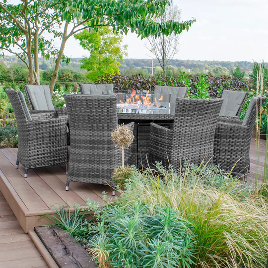 Delight 8 Seater Dining Set with Cushions