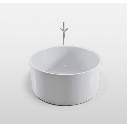Simba - freestanding bathtub modern design bath tub Crystal+faucet diameter 134 cm new