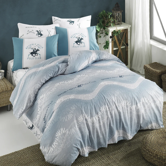 Turquoise Cotton Modern & Contemporary Duvet Cover Set