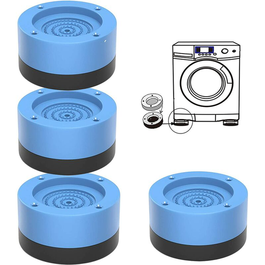 Washing Machine Foot, 4PCS Washing Machine Foot Pads, Anti-Vibration Washing Machine Foot Pad Anti-Slip and Reducing, for Washing Machines, Dryers,