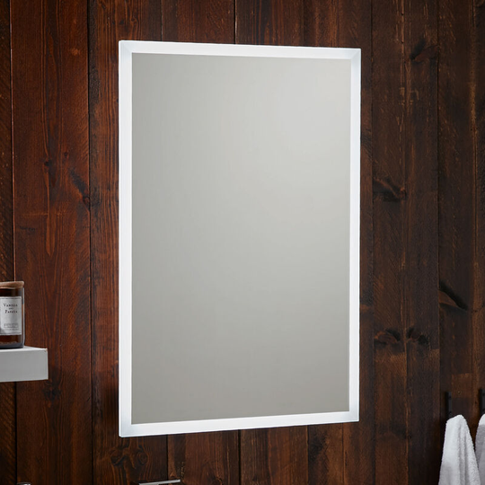 Orbit - Mosca led Bluetooth Bathroom Mirror with Demister Pad and Shaver Shocket 700mm h x 500mm w