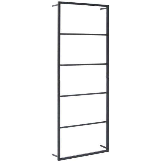 Vidaxl - Towel Rack Black 45x10x115 cm Steel Black