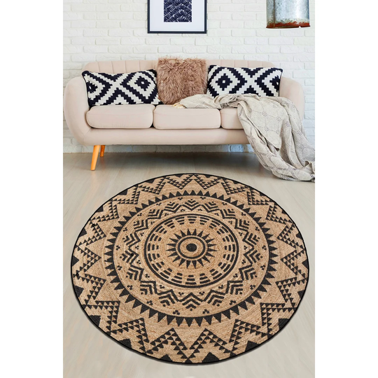 Kellen Shaggy Black/Brown Rug