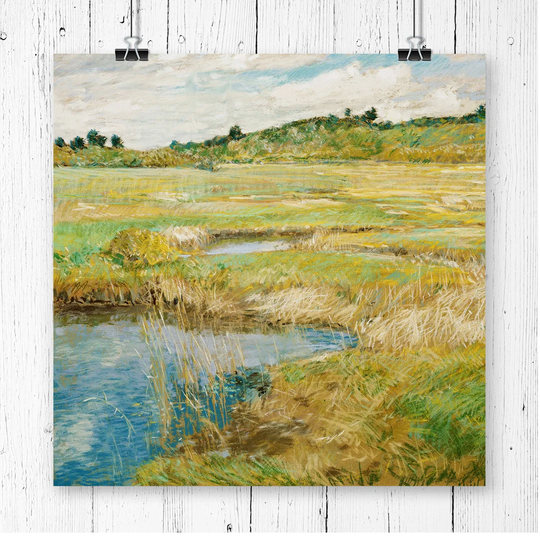 'The Concord Meadow' by Childe Hassam Painting Print