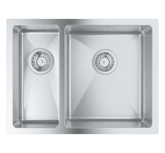 GROHE K700 Undermount stainless steel sink fit 1.5 bowls into any kitchen with the minimalist style 31576SD1
