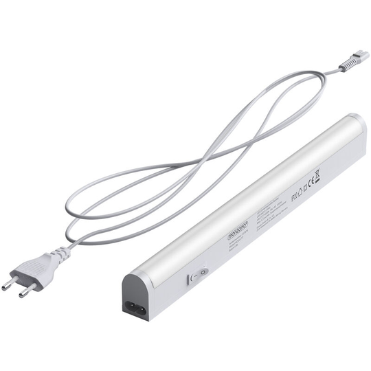 Monzana Under Cabinet LED Strip Light 28cm Connectable Linkable Mains Powered Switched Kitchen Lighting