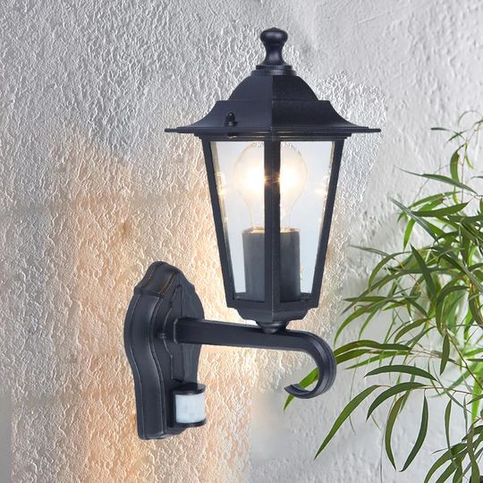 Toka Outdoor Wall Lantern with Motion Sensor