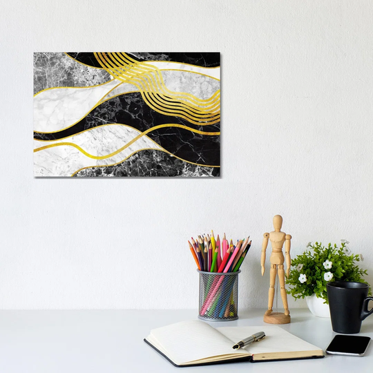 Waves Vi - Wrapped Canvas Graphic Art