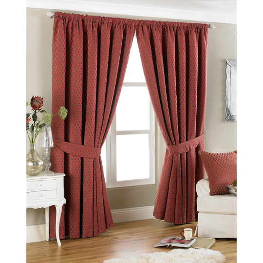 Mikado Pencil Pleat Room Darkening Curtains