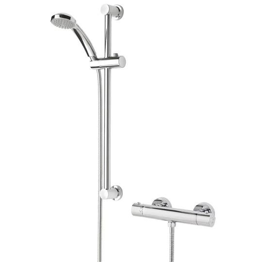 Frenzy Thermostatic Shower with Slider Rail