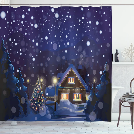 Azirah Polyester Shower Curtain Set