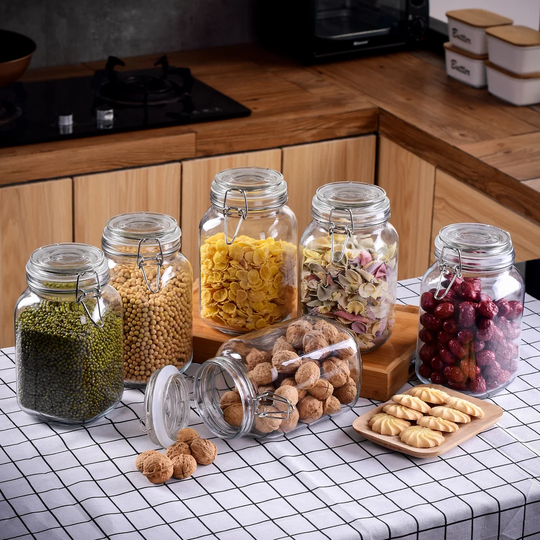 Glass 1600ml Storage Jar