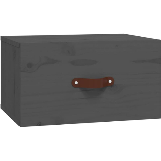 Wall-mounted Bedside Cabinet Grey 40x29.5x22 cm Vidaxl Grey