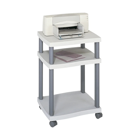 Wave Mobile Printer Stand with 2 Shelves