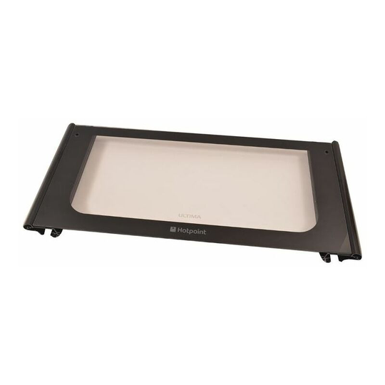 Top Oven Door Glass for Hotpoint Cookers and Ovens