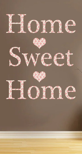 Shabby Elegance Home Sweet Home Wall Sticker