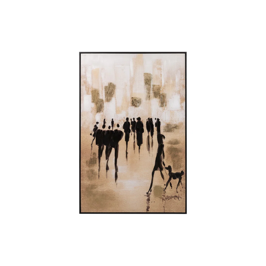 Boulevard Canva With Golden Frame 80x3,5x120 Cm