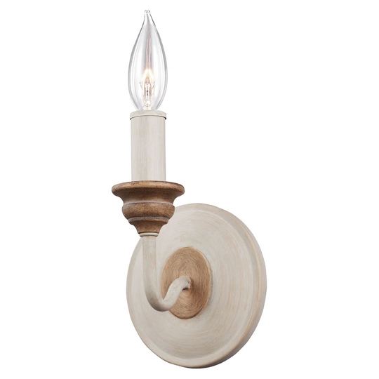 Biola 1 - Light Beige Candle Wall Light