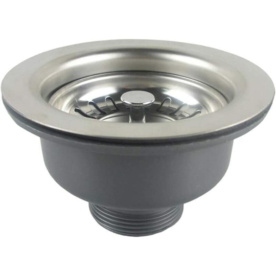 Washbasin drain without overflow Stainless steel basket ø 110 mm 1½ '', Stainless steel + abs, Drain + Basket