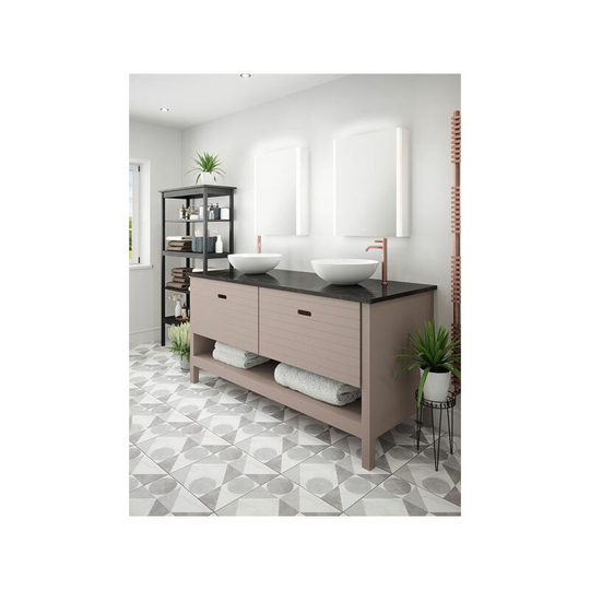 Sycamore Balmoral Single Tunable led Mirror Cabinet SY9046SINGLE - Black