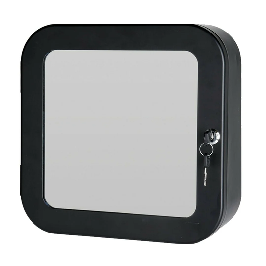 Hoghni 32cm x 32cm Surface Mount Medicine Cabinet with Lighting