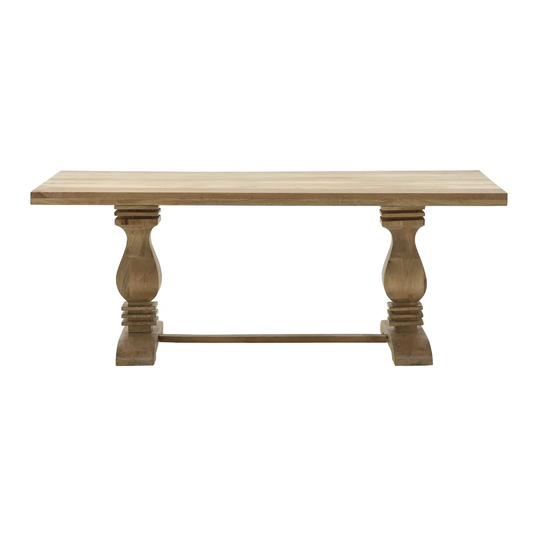 Goin 100 Cm Acacia Solid Wood Trestle Dining Table