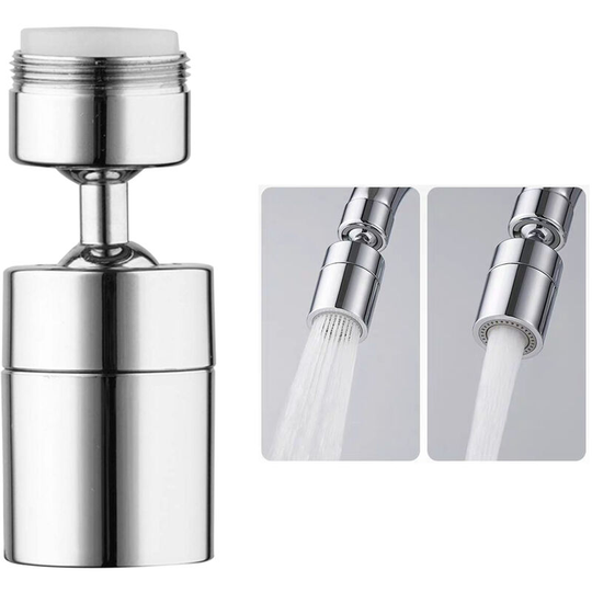 Faucet Aerator 360 Degrees Swivel Faucet Spray Aerator Kitchen Tap Water Saving Nozzle Sprayer Big Angle Bathroom Basin Dual-function Lengthen
