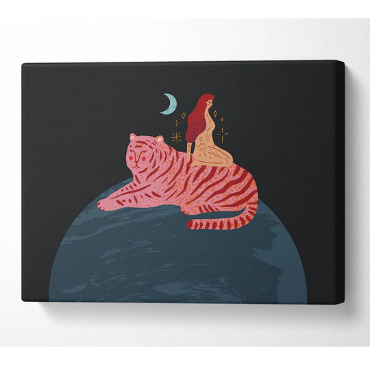 Into the Dragon Mountains - Wrapped Canvas Painting