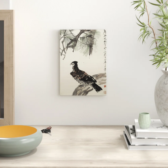 'Oriental Bird' by Zha Shibiao Graphic Art