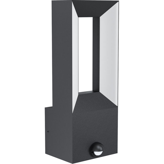 Eglo - Pandella 1 Chrome Plastic Integrated led IP44 Bathroom Mirror Wall Light - black