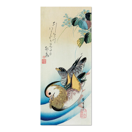 August Grove - Quadro - Utagawa Hiroshige - Due Anatre - Vetro Acrilico Plexi - 60X140 - Pronto Da Appendere - Quadri Moderni Per La Casa