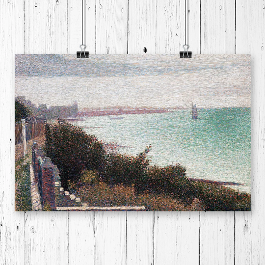 Coast Scene' by Georges Seurat Painting Print