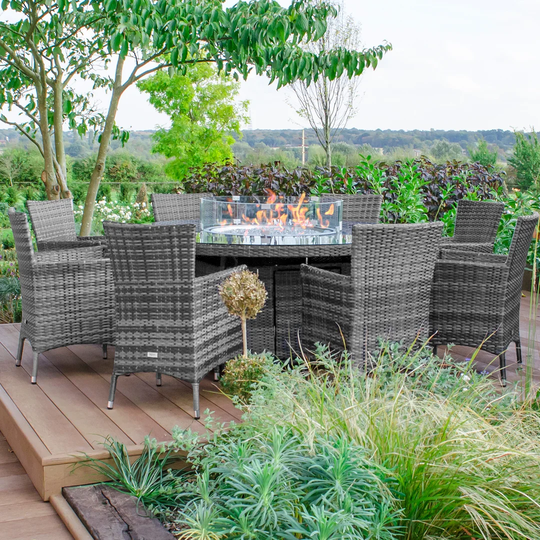 Goodridge 8 Seater Dining Set with Cushions