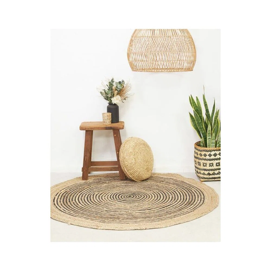 Dravosburg 82Cm Round Pouffe Ottoman