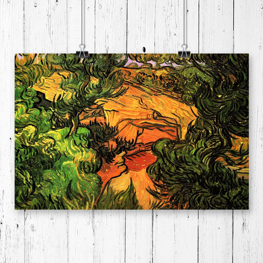 'Entrance to a Quarry' by Vincent Van Gogh Painting Print