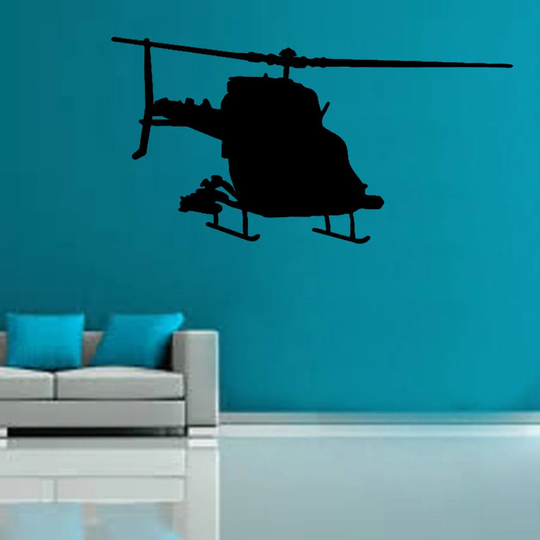 Military Chopper Wall Sticker