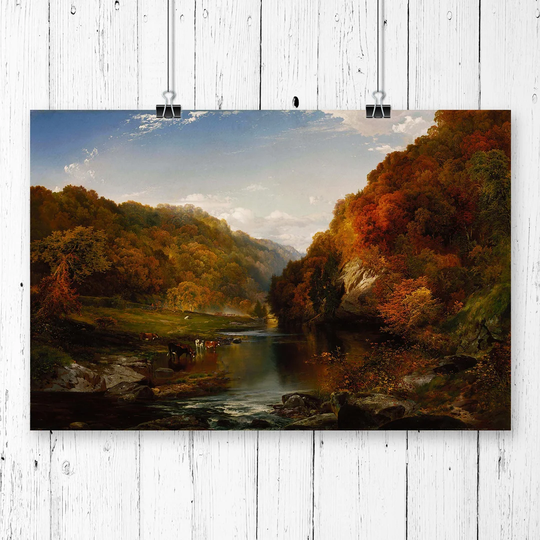 'Hudson River' by Thomas Cole Graphic Art