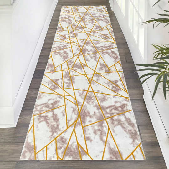 Callahan Flatweave Grey/Gold Rug