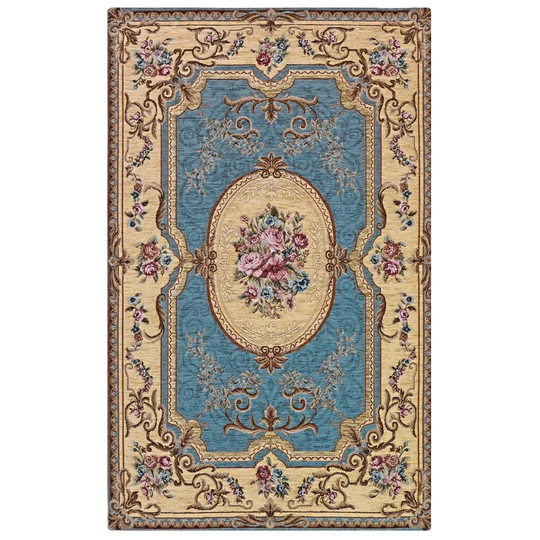 Fain French Light Blue Rug