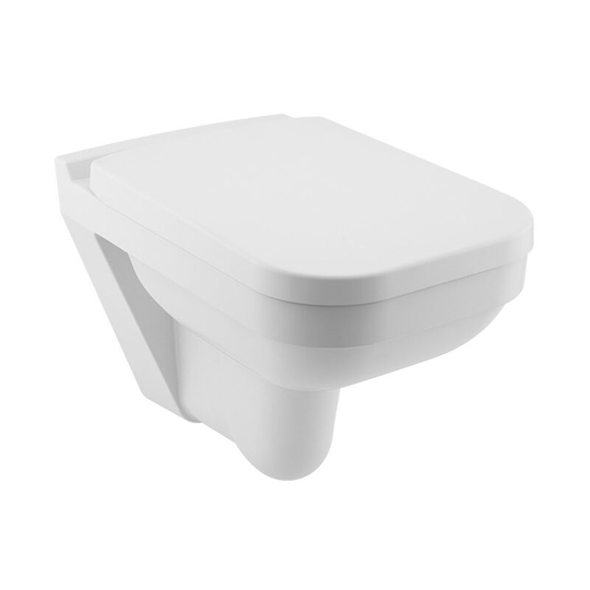 Rimless toilet bowl for Wall mounted toilets, White (SA26KSS110H) - Serel