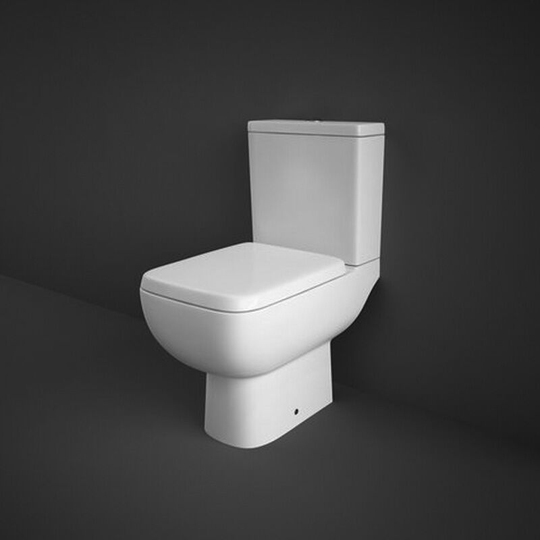 Rak Ceramics - rak Series 600 Close Coupled Toilet with Dual Flush Cistern - Slim Sandwich Urea Soft Close Seat