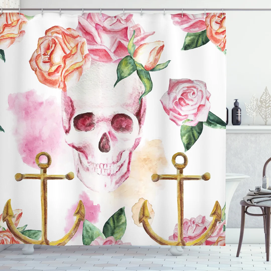 Betul 13 Piece Polyester Shower Curtain Set